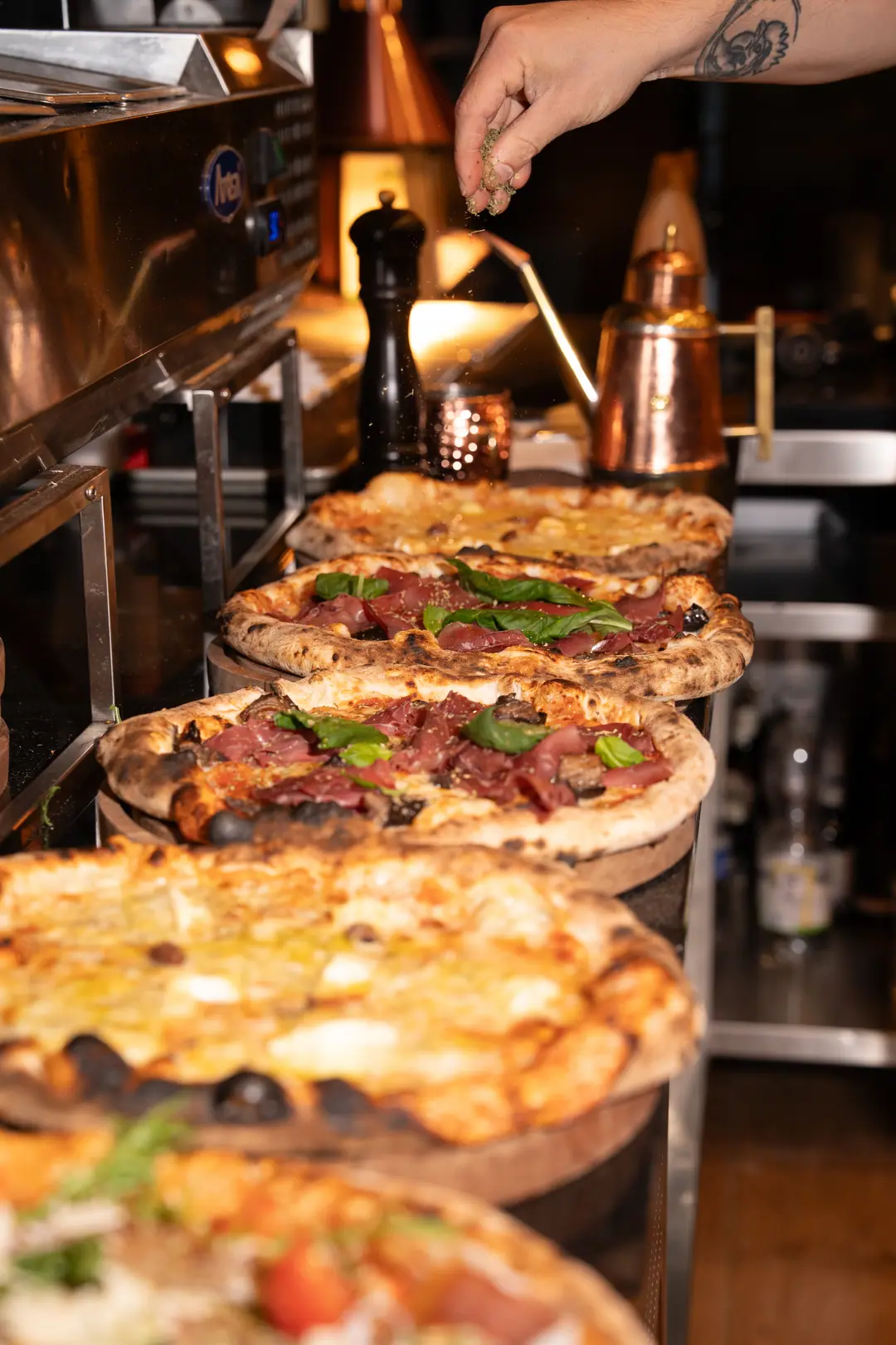 Des pizzas sur le passe, un dernier assaisonnement